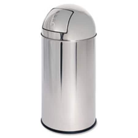 Protectionpro Push Receptacle, Spring Loaded Door, 12 Gal., STST PR1623380